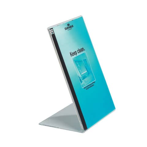 Espositore da tavolo DURABLE portastampati acrilico A4 trasparente - 859619
